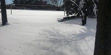 Nuestro instituto tras la nevada del 7 de Enero